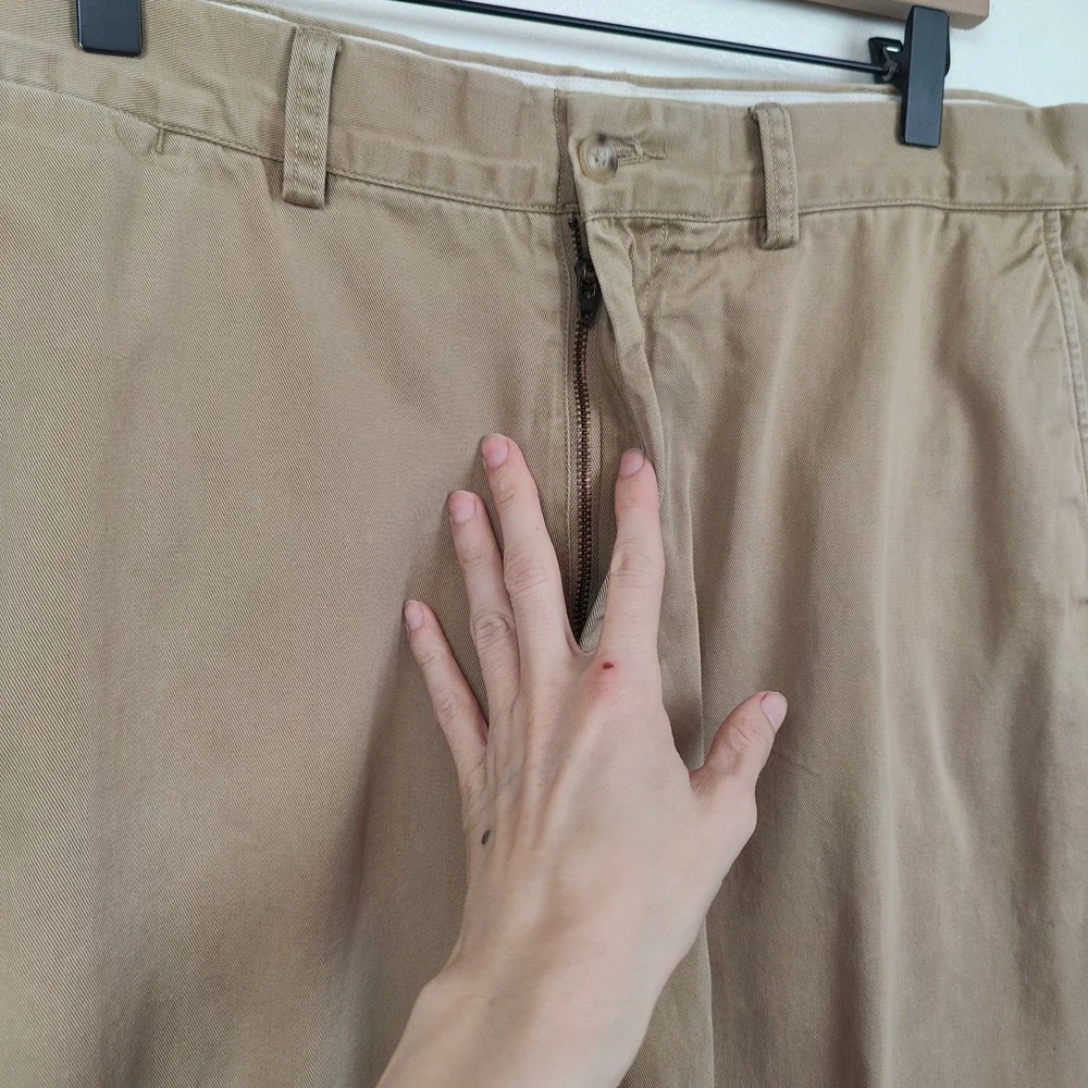 Vintage Polo Ralph Lauren Chino Pants Mens‎ 38x30 Khaki  Tan 100% Cotton Preppy